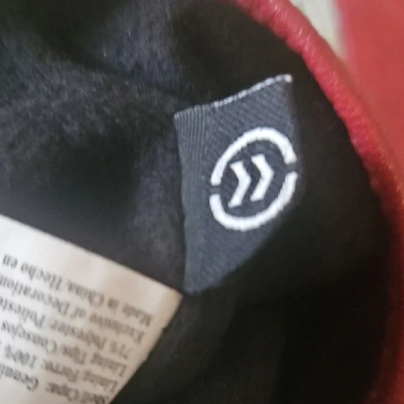 Isotoner Burgundy Genuine Leather Gloves Size L - Picture 5 of 11